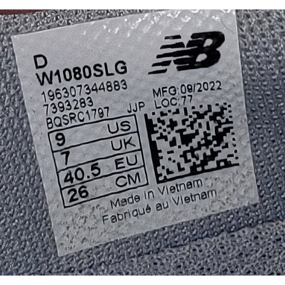 New Balance Women's Fresh Foam X 1080 Unlaced V1 Running Shoe size 9D Gray - Picture 7 of 8